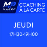 Coaching à la carte du jeudi 24 septembre de 17h30 à 19h00